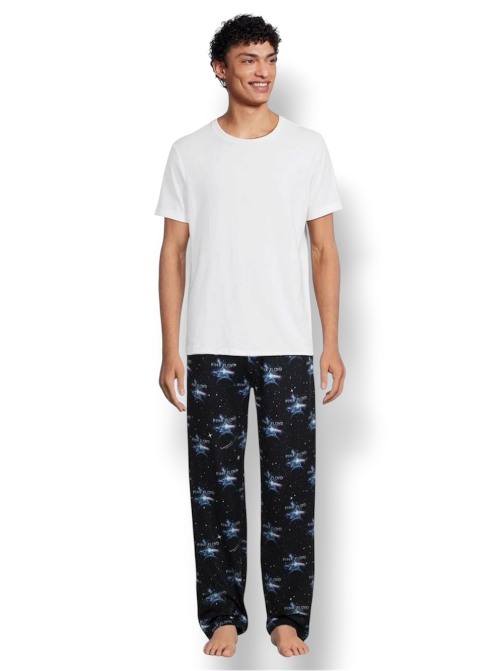 Mens Retro Pink Floyd Graphic Sleep Pants - Size Extra Extra Large XXL - NWT - Picture 2 of 4
